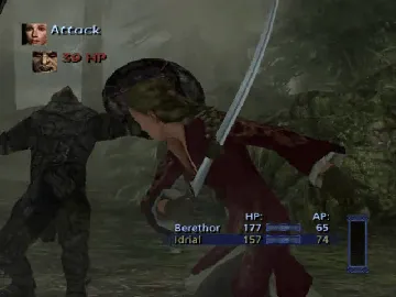 Lord of the Rings, The - The Third Age (Disc 1) screen shot game playing